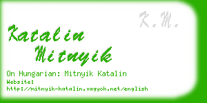 katalin mitnyik business card